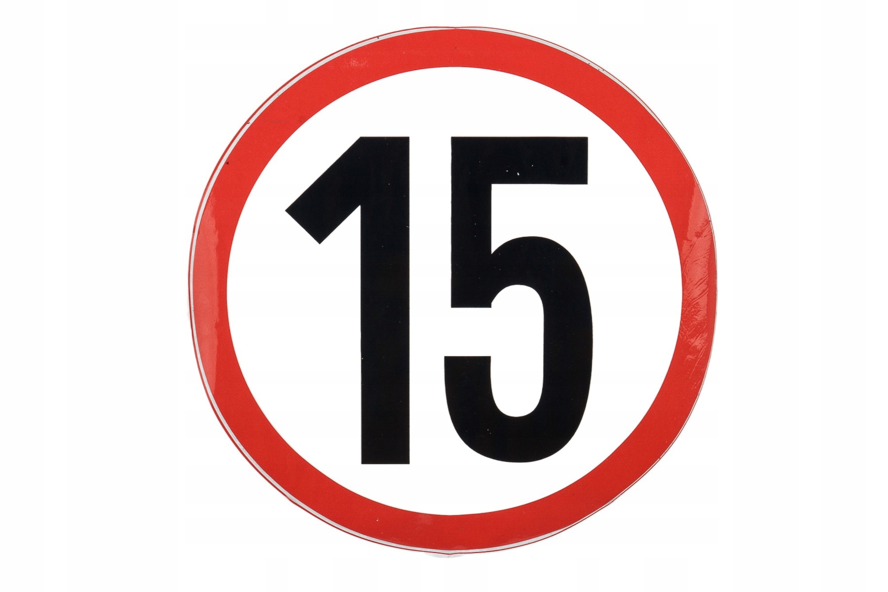 Naklejka ograniczenie prędkości 15km/h