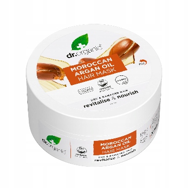 dr. organic Regenerační maska na vlasy, organický arganový olej 200 ml