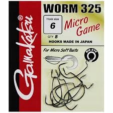 Haczyki Gamakatsu Worm 325 Micro Game Nr 6