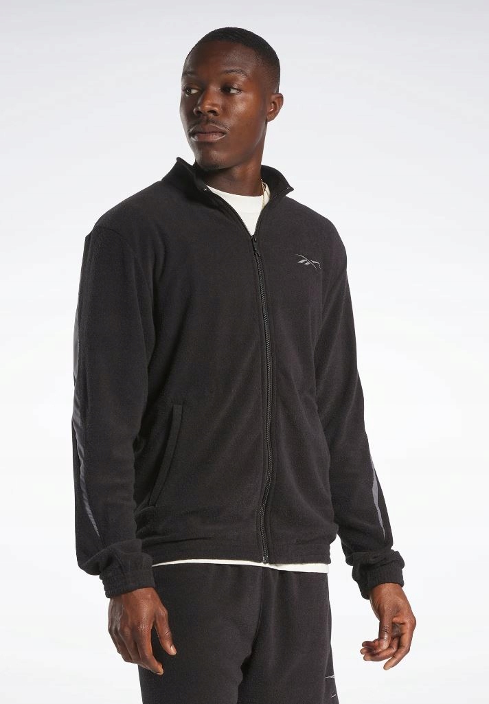 Reebok Bluza Czarna Z Długim Rękawem Na Zamek Męska M 0A7C2_A* Tła