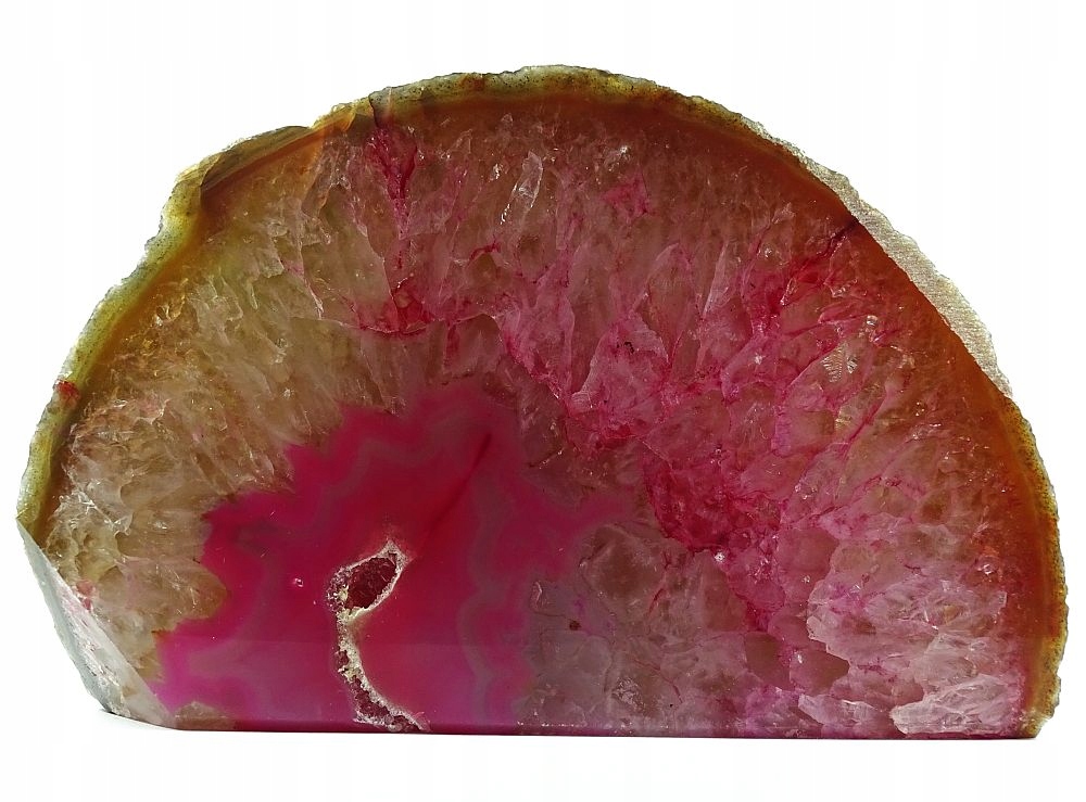 Achát Geoda Geodka Broušená Brazílie Krásná 21