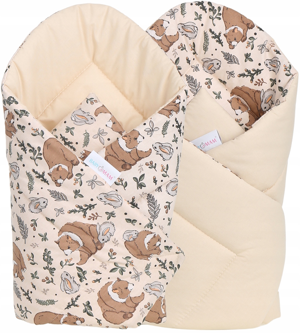 ROŻEK NIEMOWLĘCY BECIK OTULACZ DWUSTRONNY BAWEŁNA BABYMAM