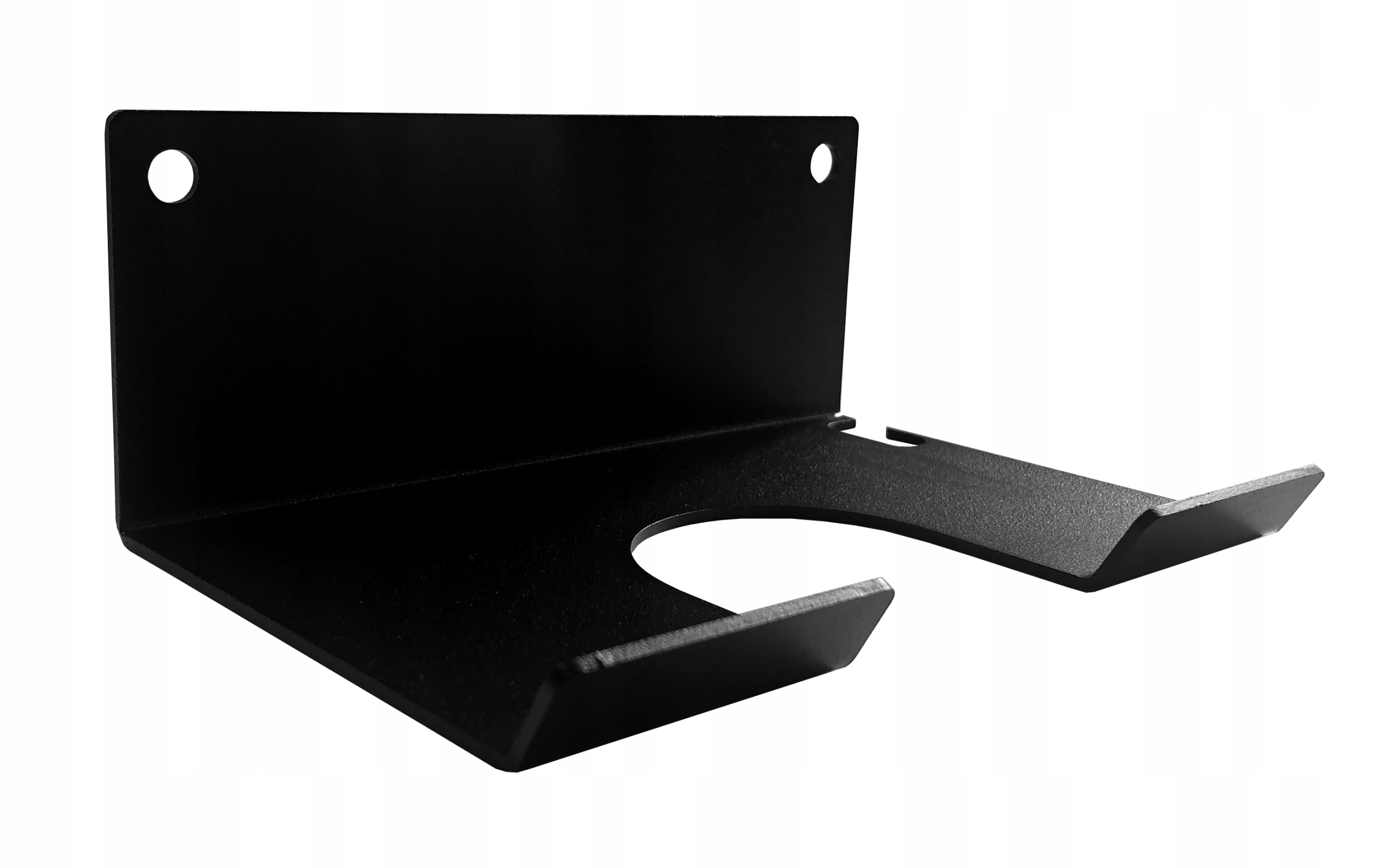 MOCNY UCHWYT ŚCIENNY WIESZAK NA SUSZARKE DO WŁOSÓW METALOWY CZARNY UNIWERS Marka inna marka