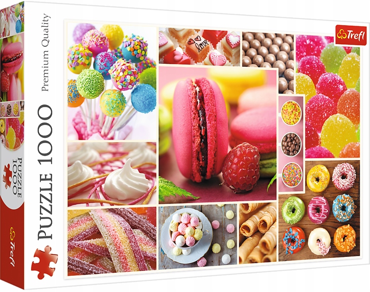 

Puzzle 1000 Elementów Cukierki 10469 Trefl