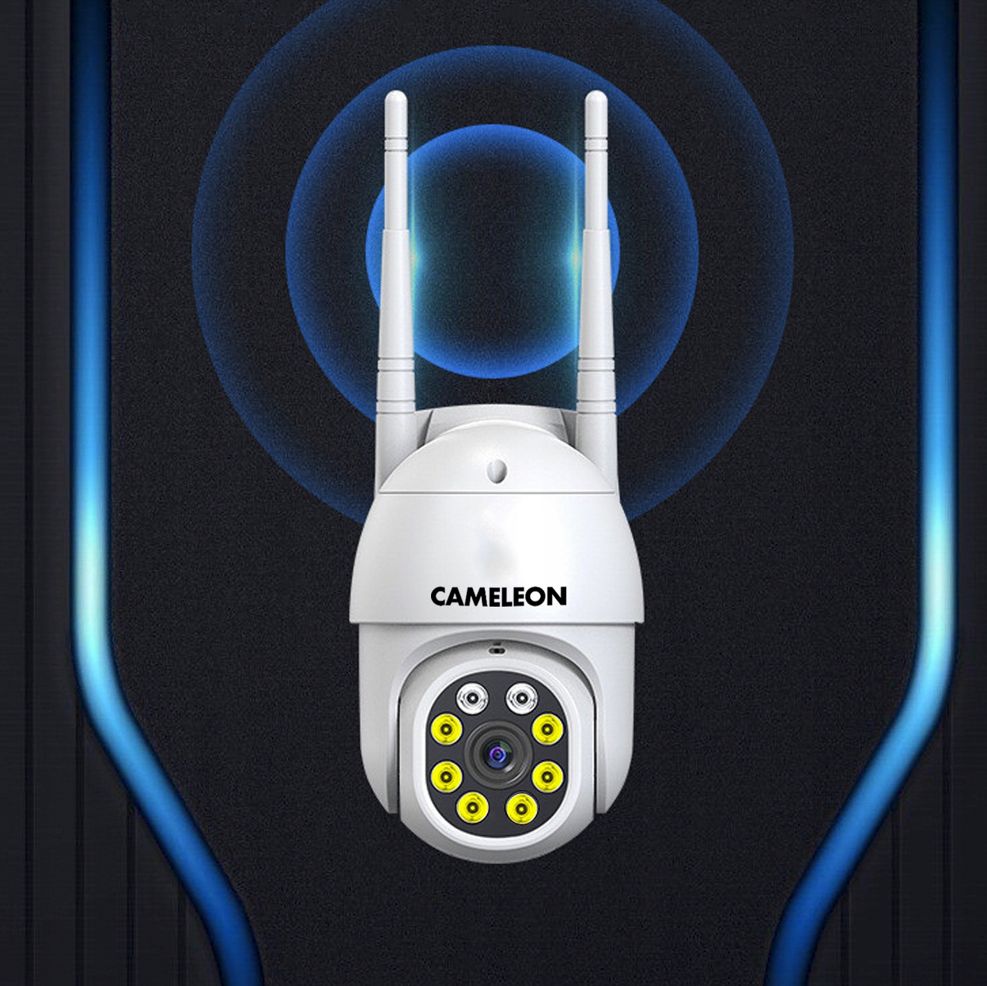 KAMERA ZEWNĘTRZNA OBROTOWA WIFI IP ZOOM MONITORING Kod producenta 2MP FULL HD 4xZoom monitoring domu firmy