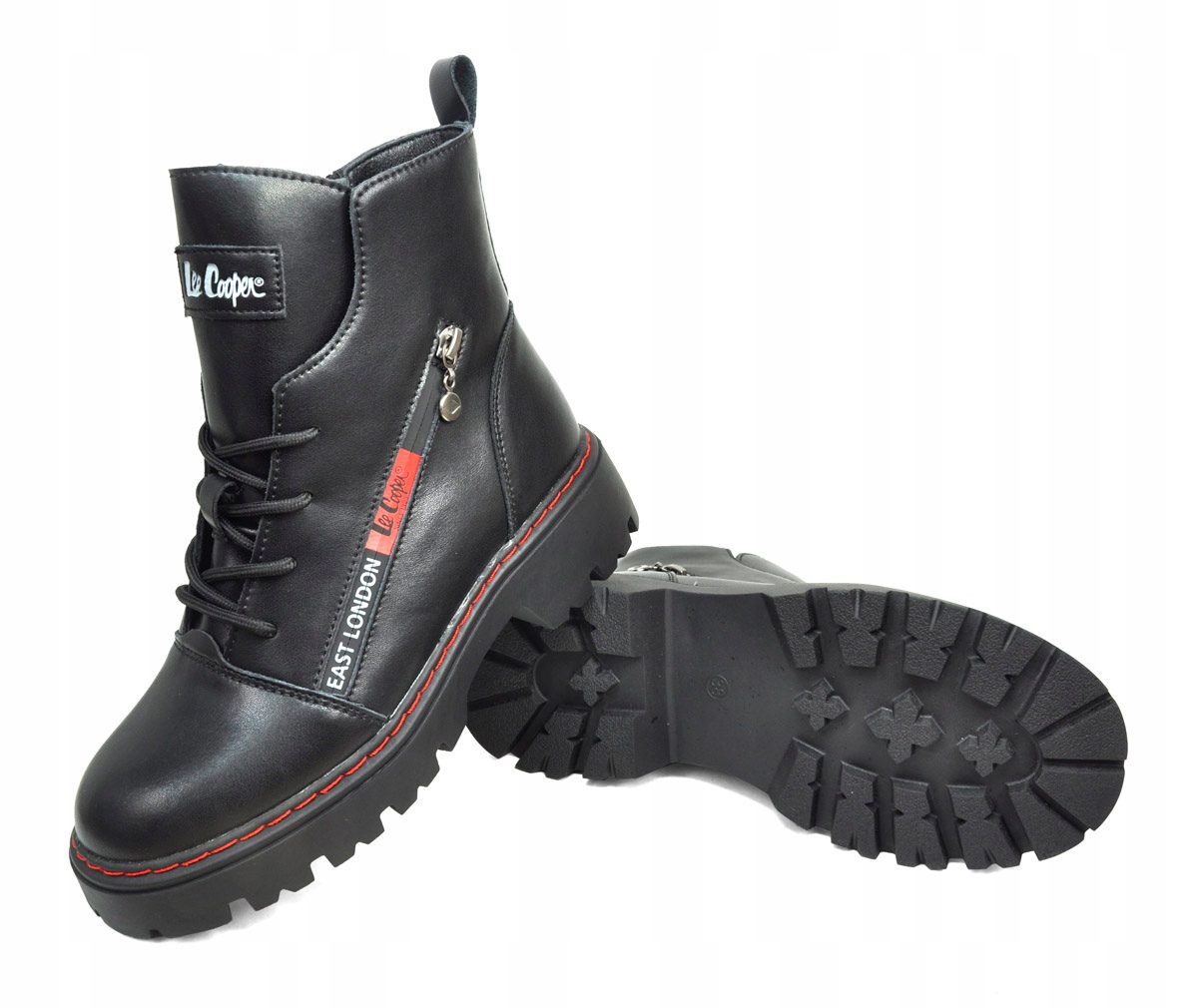 Dámské kotníkové boty kožené kozačky Lee Cooper LCJ-25-01-3754L zateplené 36