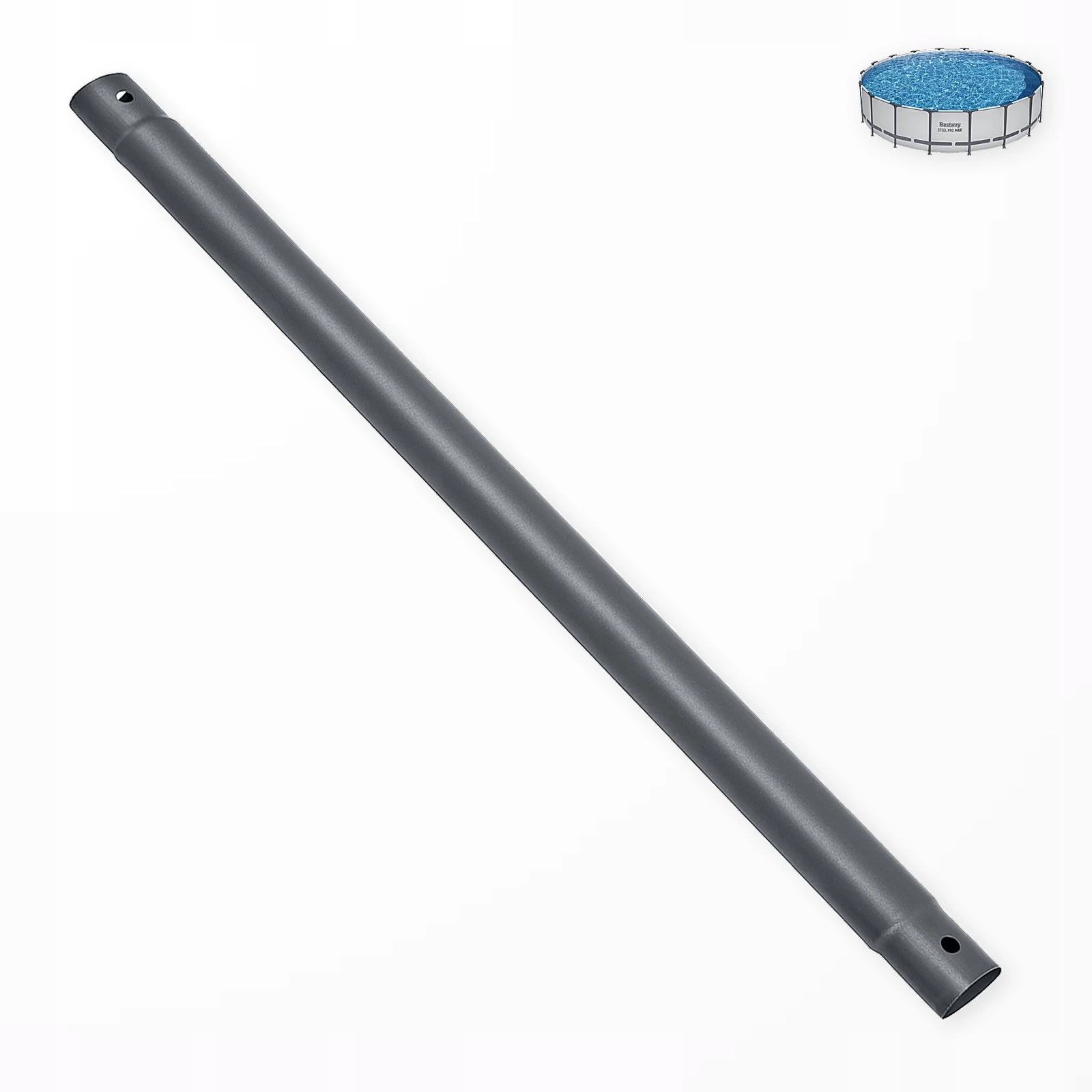 Šedá horizontální trubka do bazénu Bestway 561BW Steel Pro Max 549x122 cm, nová