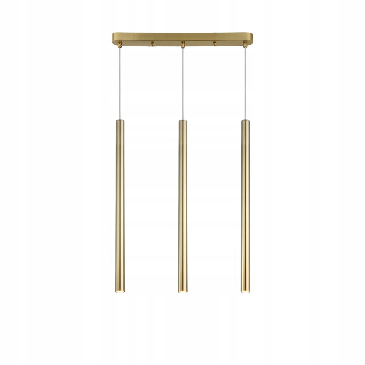 Lampa wisząca potrójna złota tuby nowoczesna nad stół wyspę Light Prestige