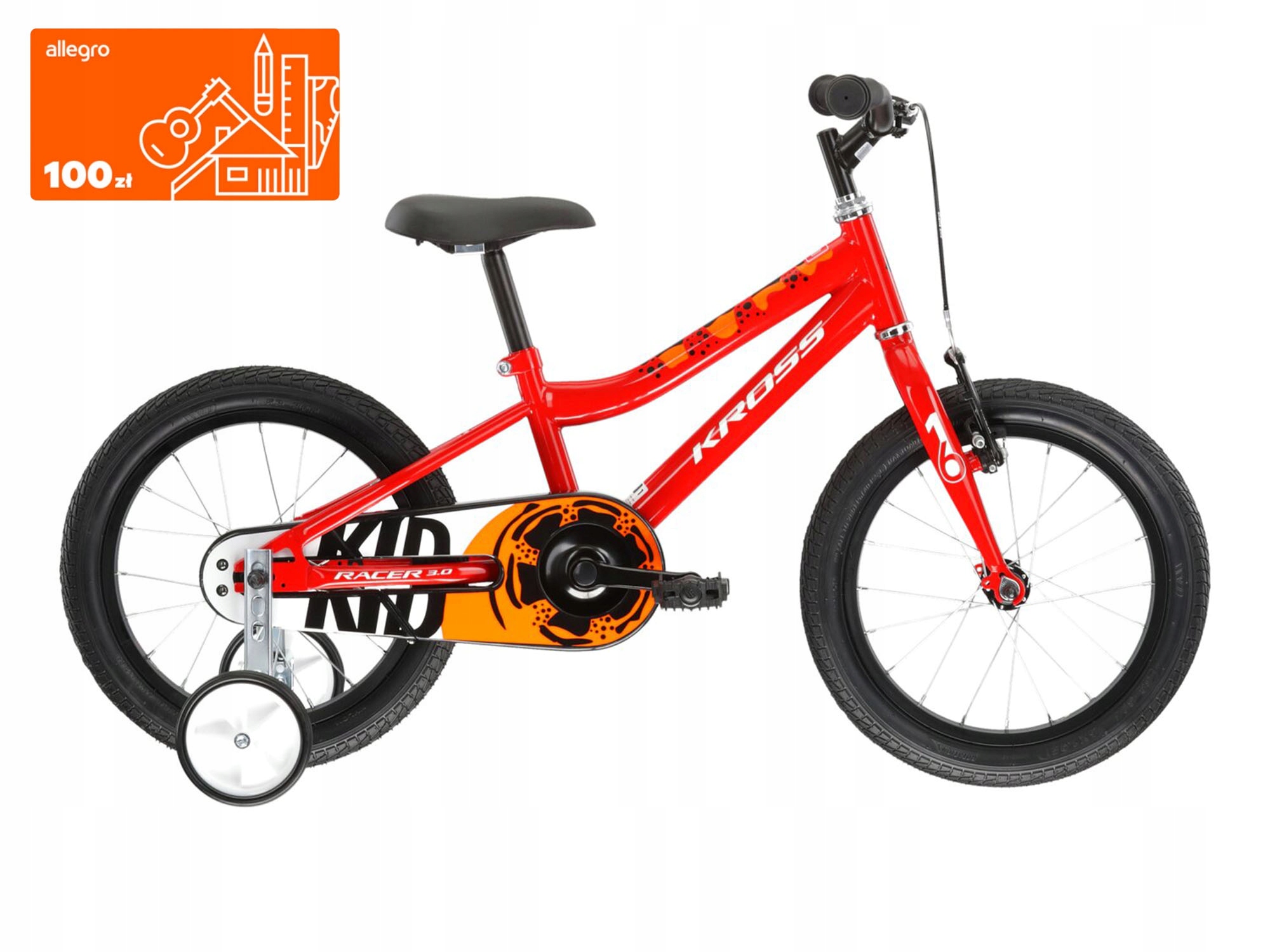 Rower dziecięcy Kross Racer 3.0 koło 16 " czerwony