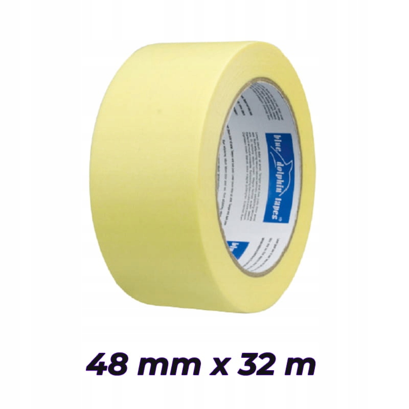 

Blue Dolphin taśma papierowa żółta 48mm x 32m