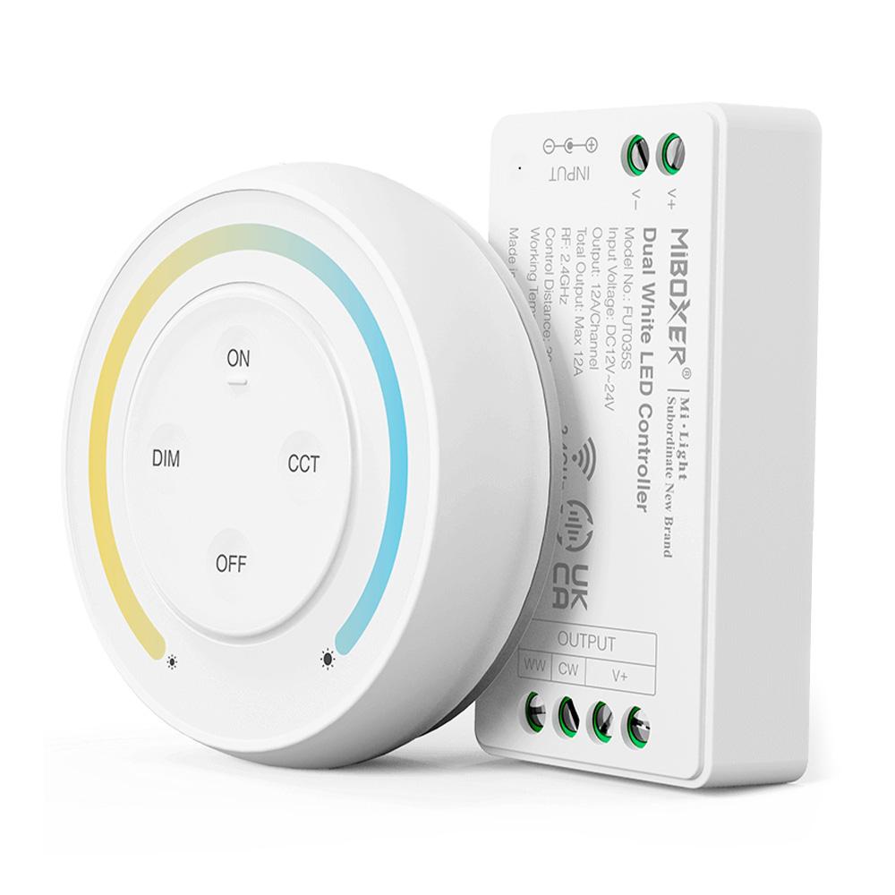 MIBOXER ZESTAW PILOT+KONTROLER LED CCT 12-24VDC 12A
