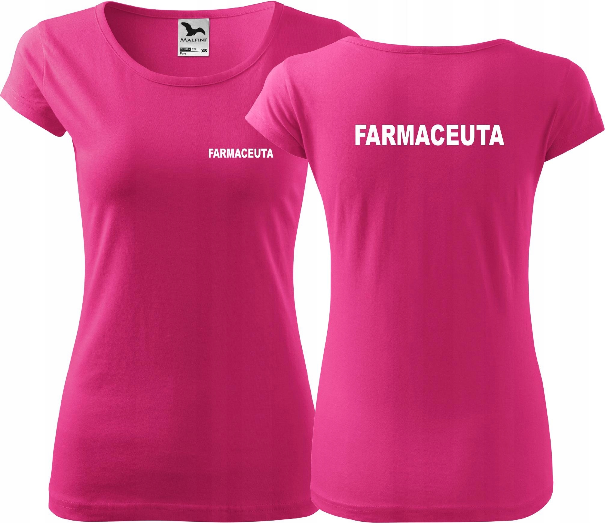 

Koszulka medyczna Pure z nadrukiem Farmaceuta Xs