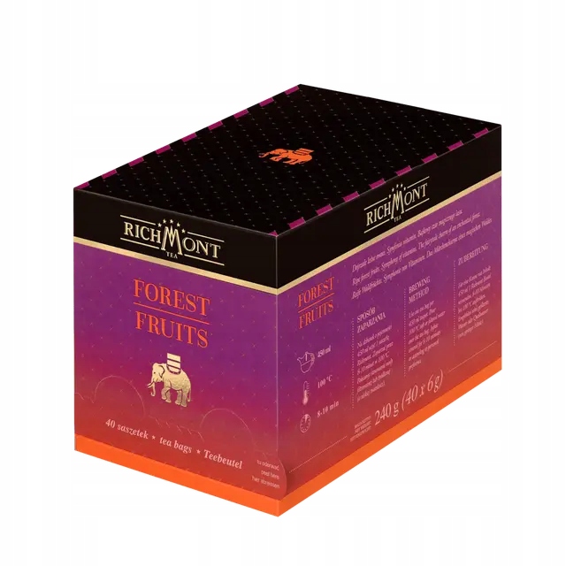 Levně Ovocno-bylinný čaj Richmont Forest Fruits 40 sáčků