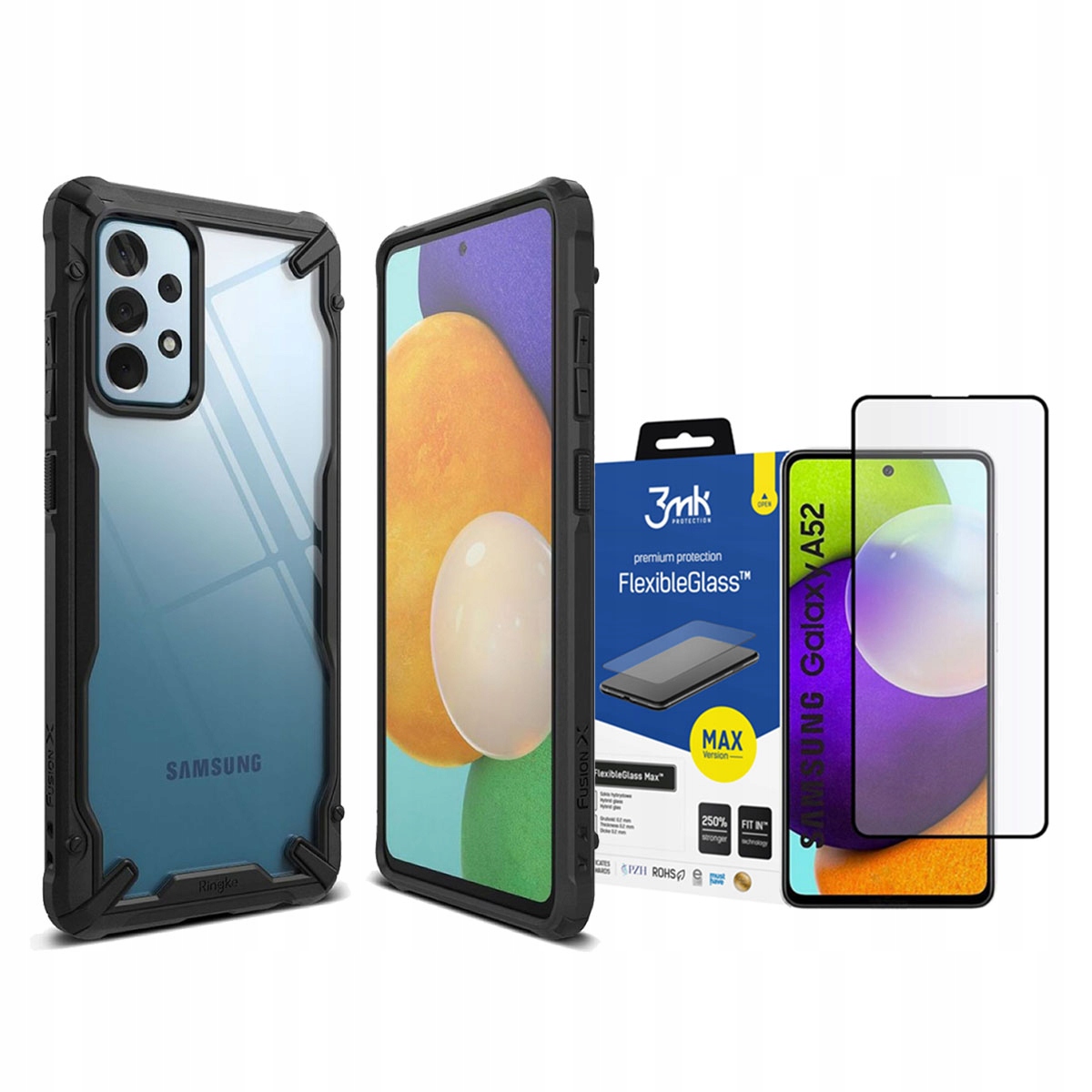 

Ringke Etui Do Galaxy A52 LTE/5G + Szkło 3MK Fg