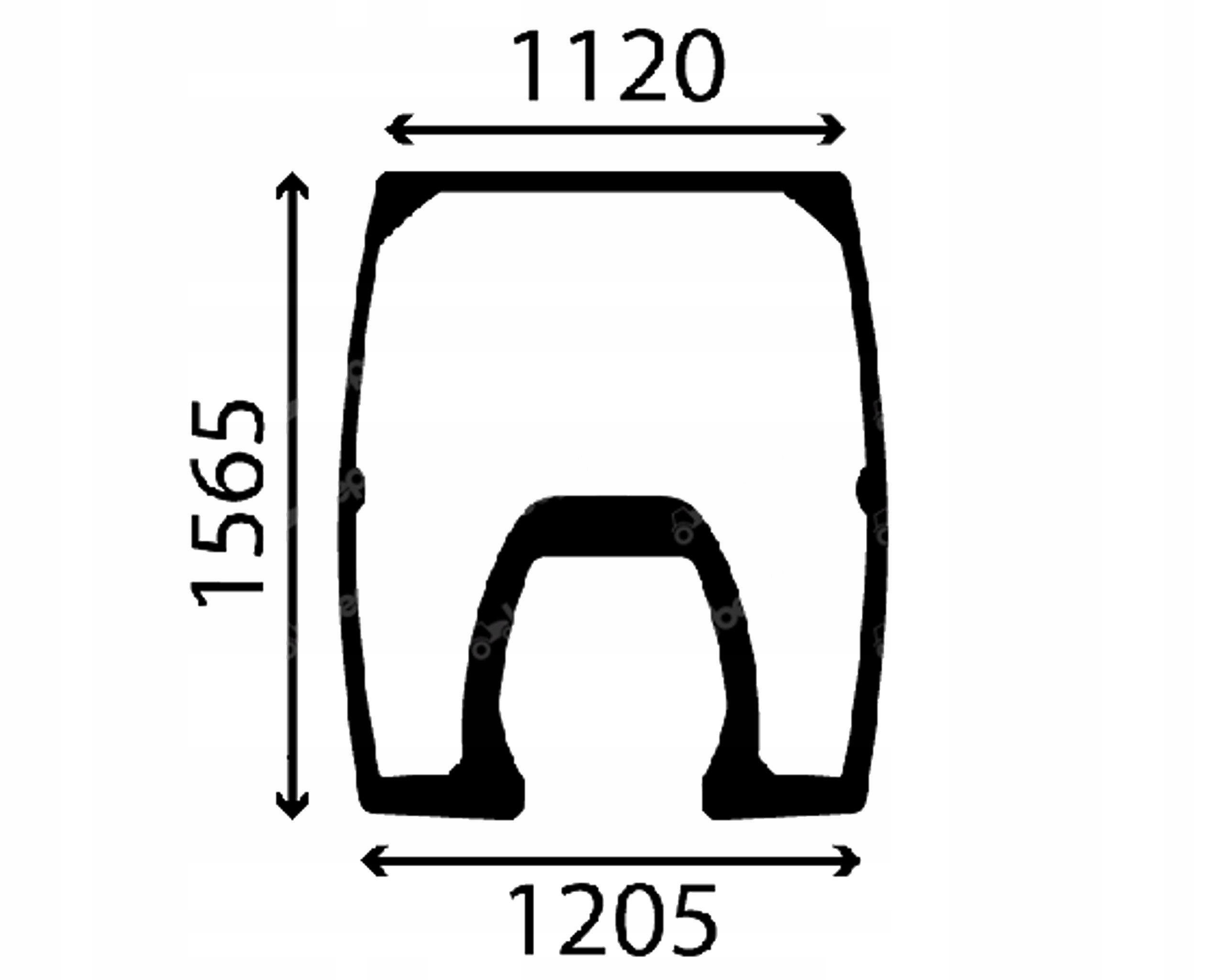 čelní sklo pro traktoru Deutz-Fahr 0.0192431230