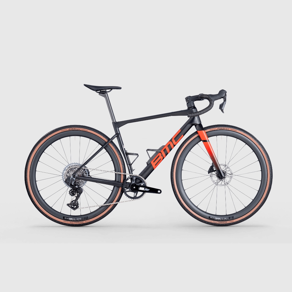 Rower Gravelowy Bmc Kaius 01 Four Stone Grey Black Neon Red