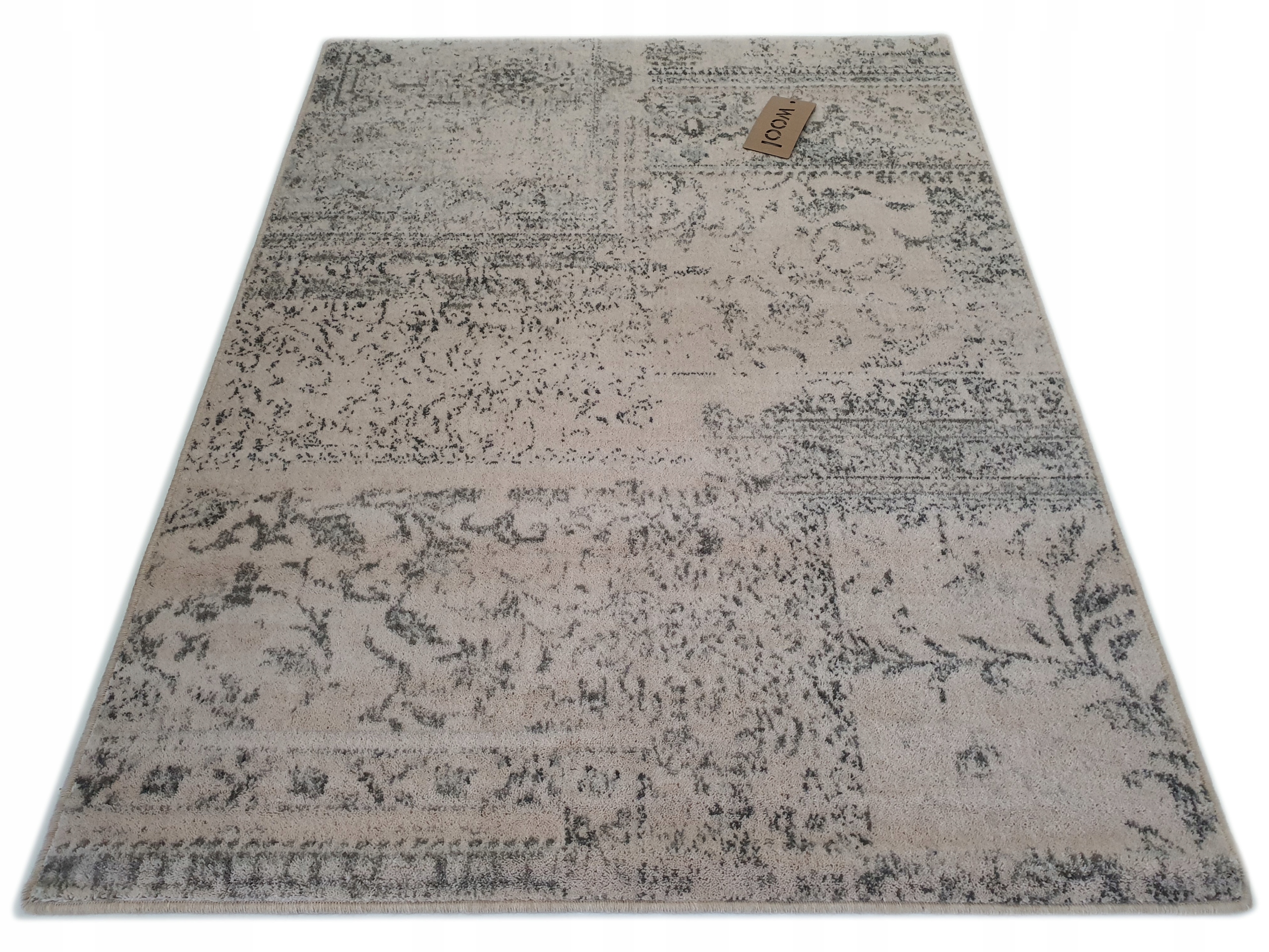Dywan wełniany 200x300 Isfahan M Korist piaskowy 2x3 wełna loftowy vintage