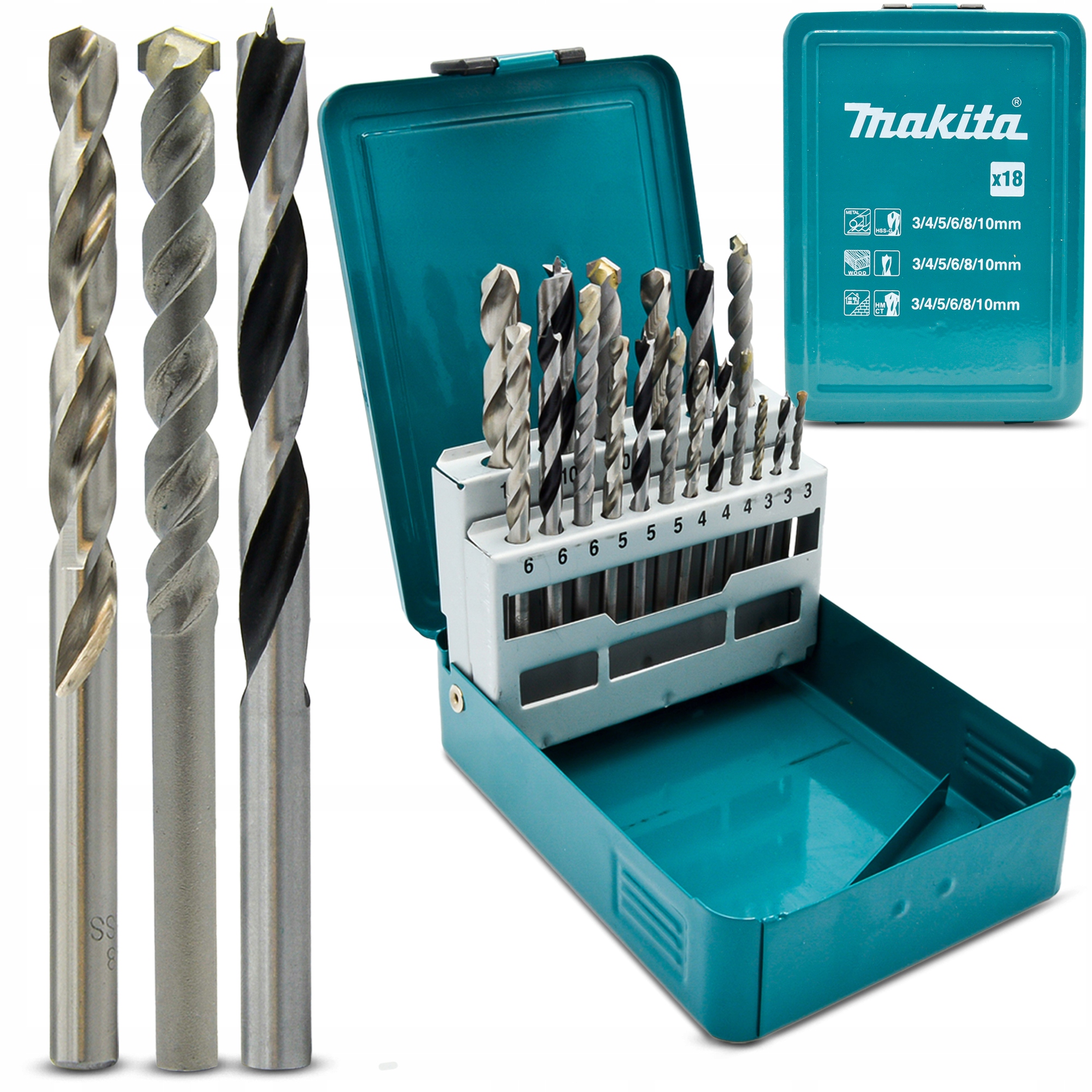 

Wiertła Uniwersalne Cegły Kamienia Drewna Kaseta