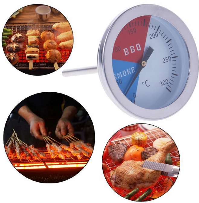 TERMOMETR WĘDZARNICZY DO GRILLA WĘDZARNIA 300 2w1 Rodzaj termometr analogowy