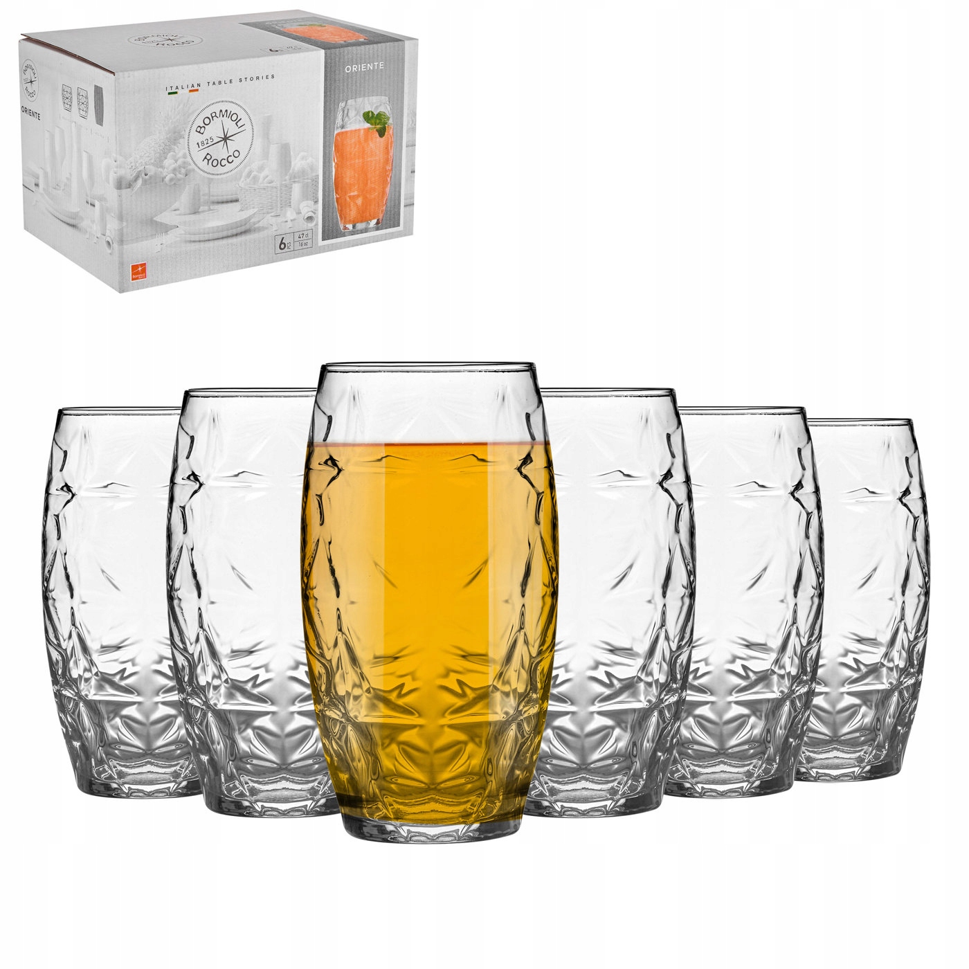

Szklanki Bormioli Rocco Oriente 470 ml 6 sztuk