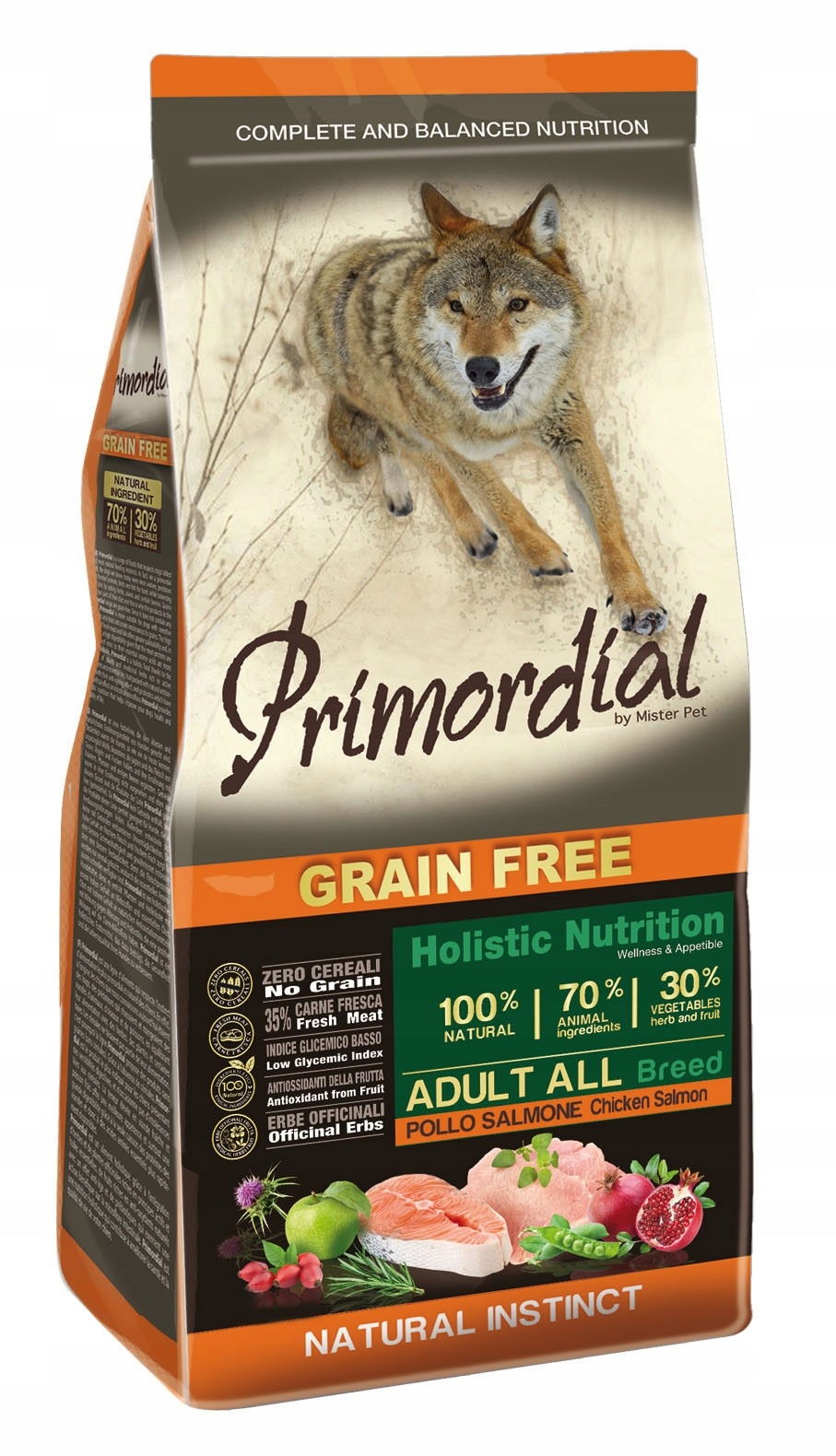 Primordial Dog Grain Free Adult Chicken & Salmon 12kg