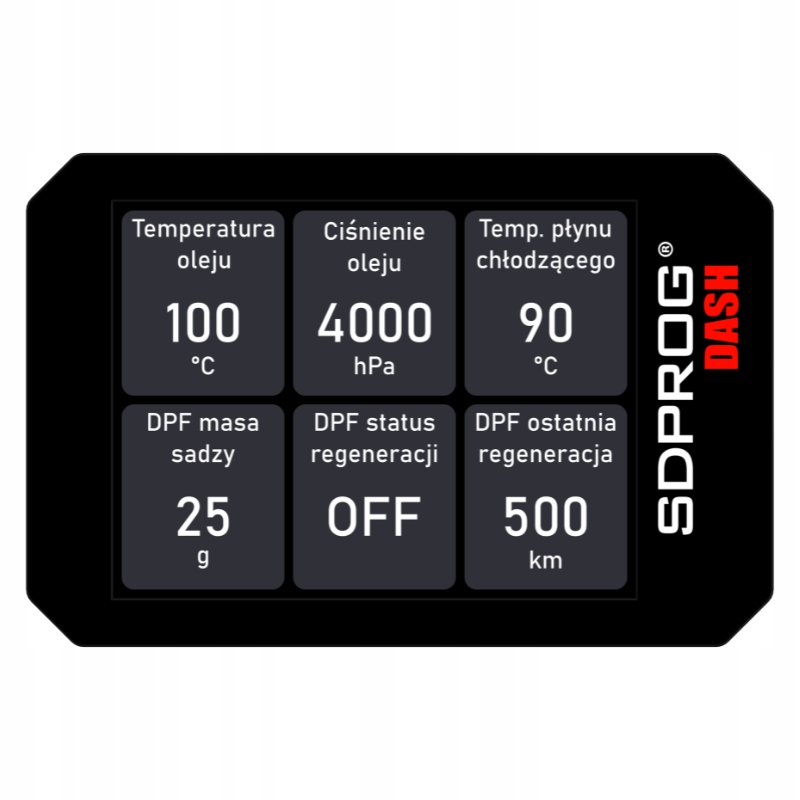 SDPROG DASH DPF VAG Audi Skoda Seat VW tester diagnostyczny + interfejs OBD Stan opakowania oryginalne