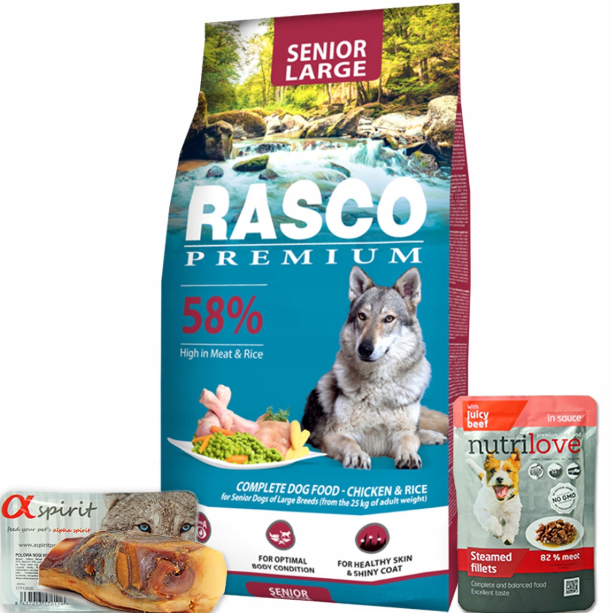 Levně Rasco Premium Senior Large Krmivo Pro Starší Psy Velkých Plemen 15 kg