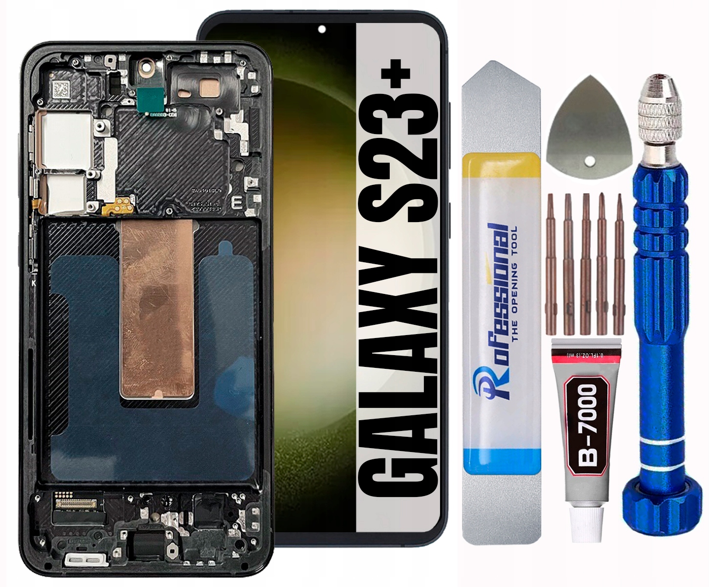 Displej Pro Samsung Galaxy S23 Plus 5G S916 S916B Oled LCD Rámeček