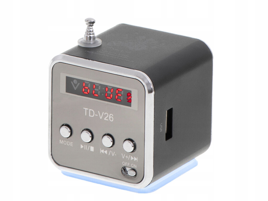 Radio akumulatorowe przenośne głośnik Bluetooth LCD TD-V26 Model LED