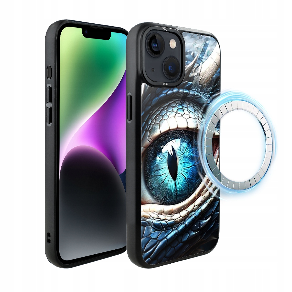 Pouzdro pro iPhone 14 Plus Ibizu DropGuard Matt s MagSafe, oko ledového draka