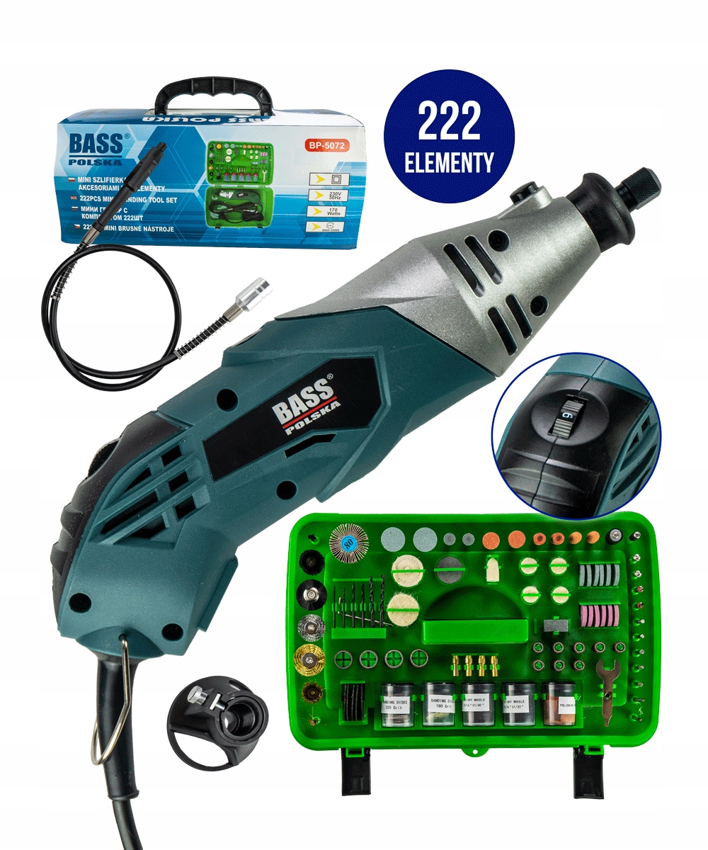 

Bass Polska Szlifierka Modelarska Mini Drill 170W