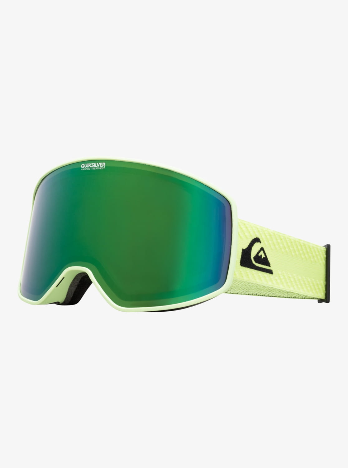 Quiksilver Storm Snow Black Celery Green ML pánské lyžařské brýle