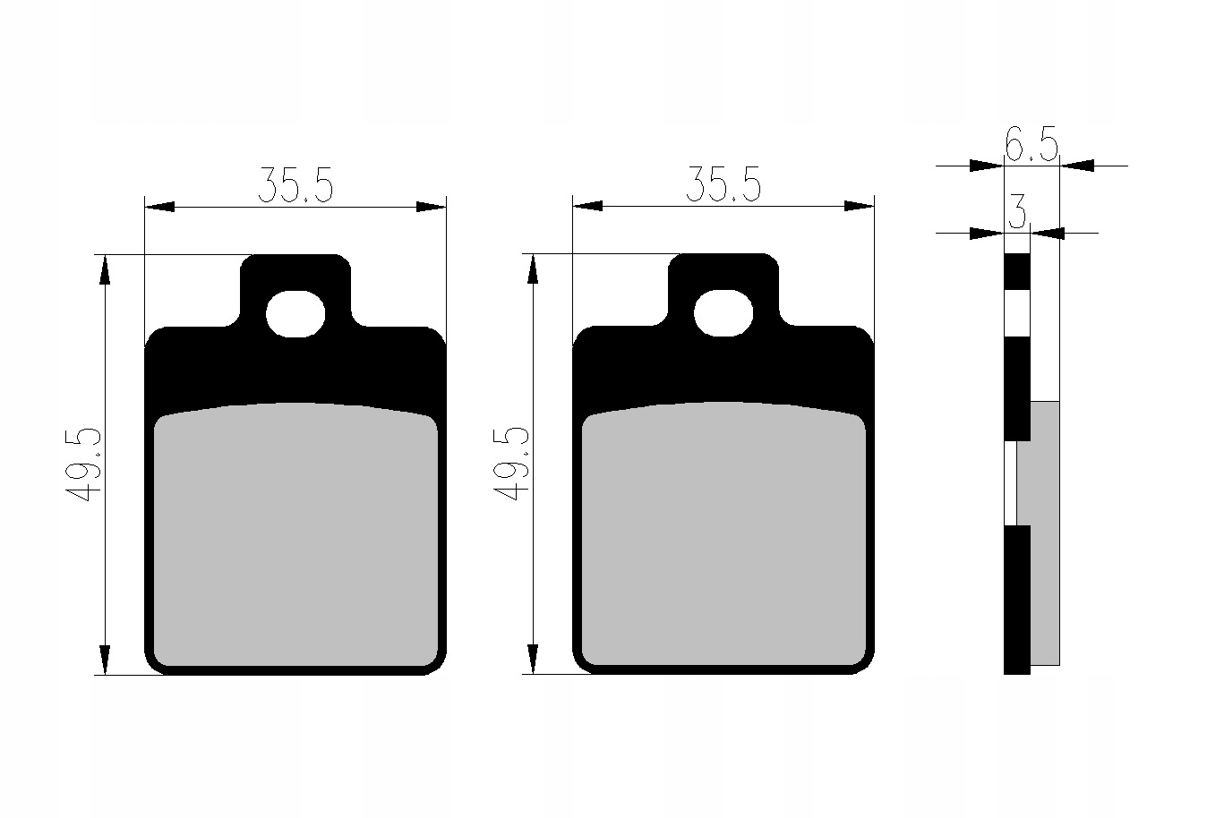 KLOCKI HAMULCOWE TYŁ TYLNE GILERA RUNNER SP DD 50 Producent Nistal