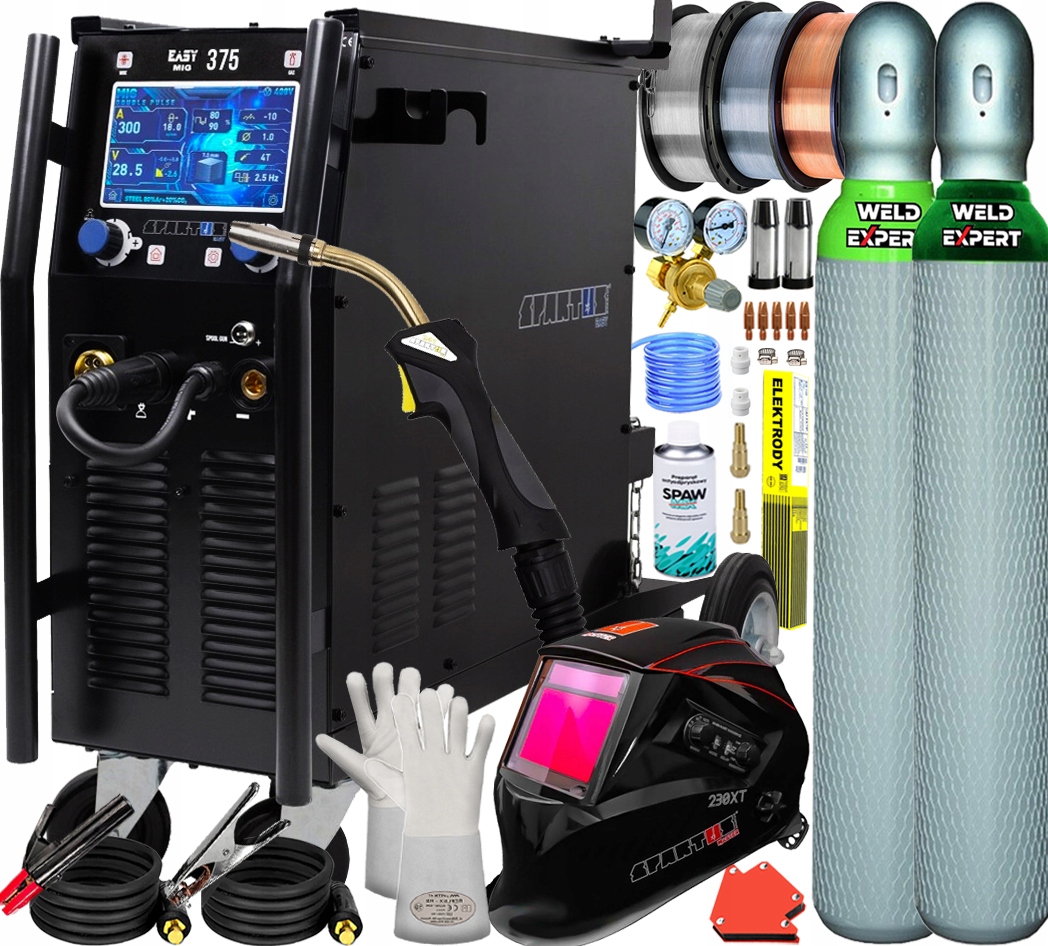 Invertorová Svářečka Migomat Spartus Easy Mig 375 Mig 350A 400V Synergie