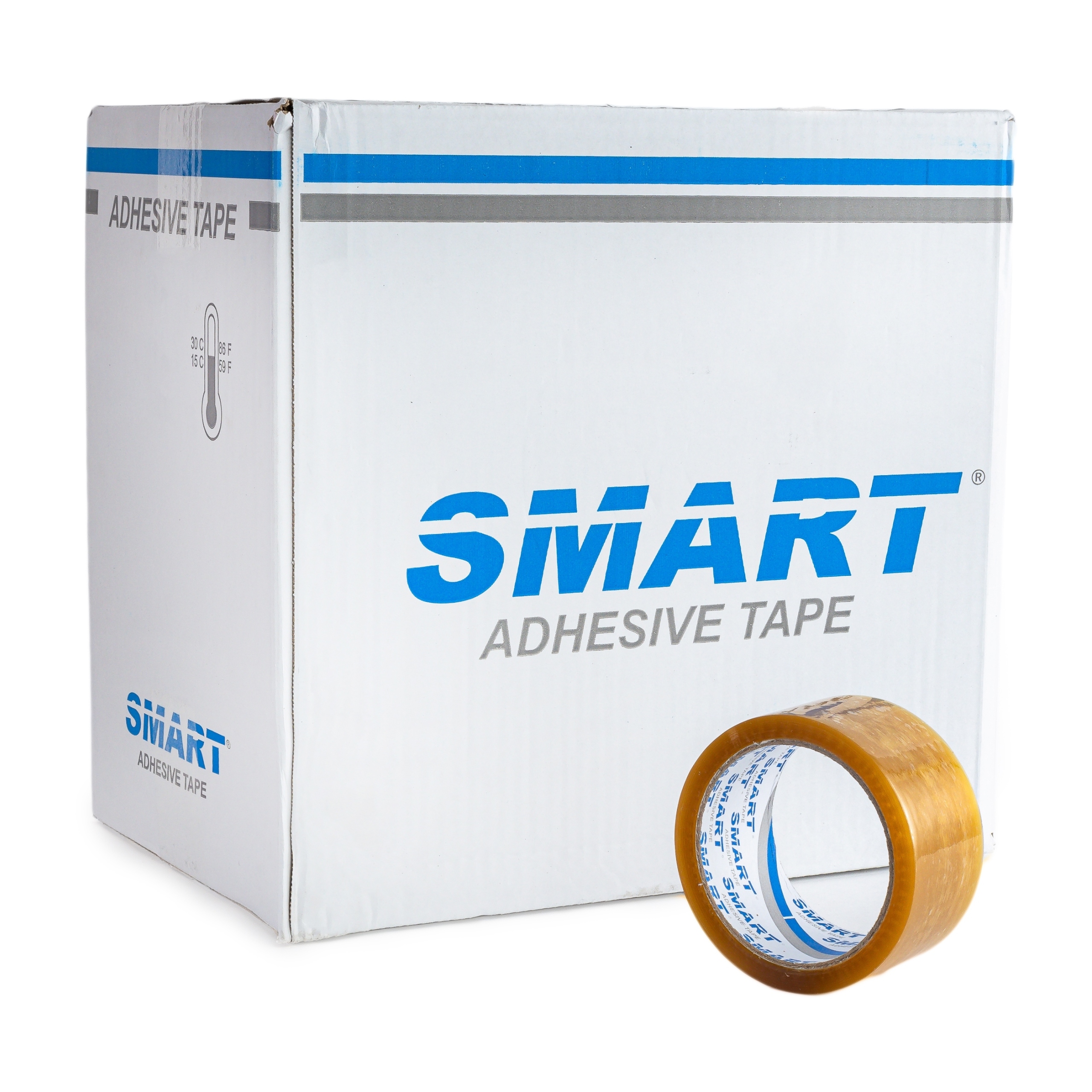 Taśma Pakowa Smart Transparent 48/66y klejąca Solvent Bezbarwna 36szt