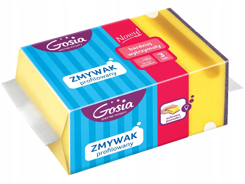 

Gosia Zmywak Kuchenny Profilowany Wytrzymały 3 Szt