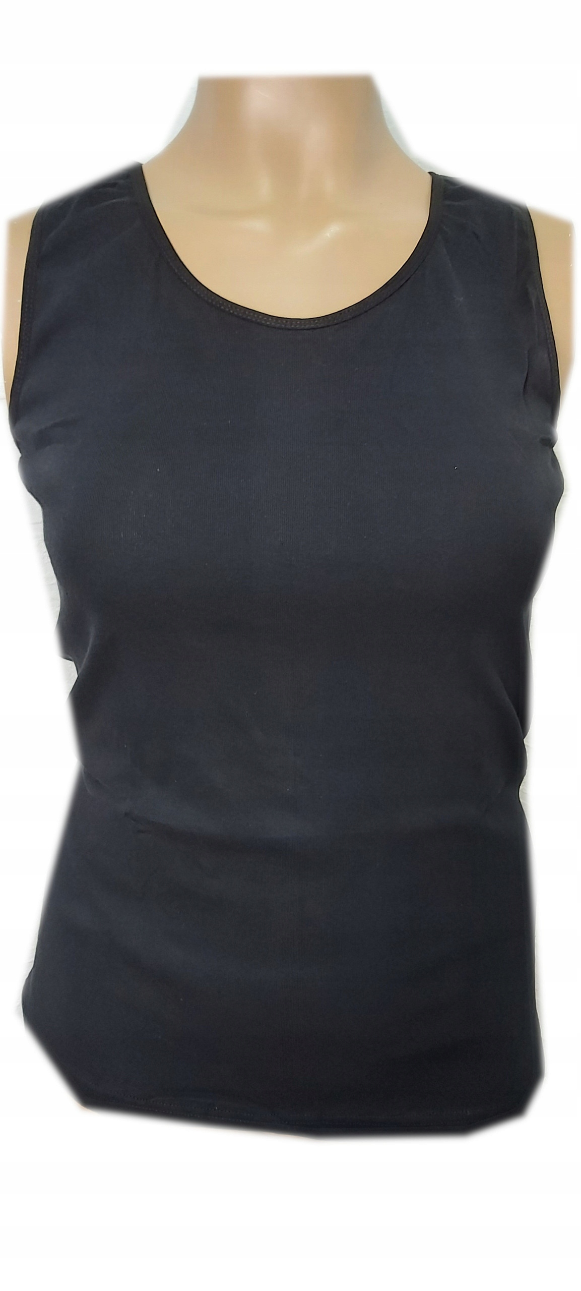 

5XL-NADWYMIAR-DUŻA Podkoszulka -RAMIĄCZKA-czarna