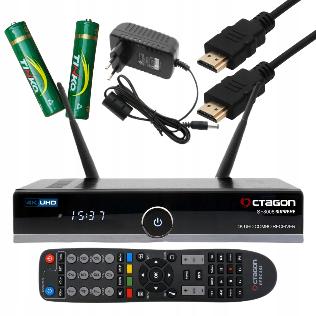 Octagon SF8008 V3 Supreme Combo 4K dekoder Enigma2 Oscam OpenATV 7.6