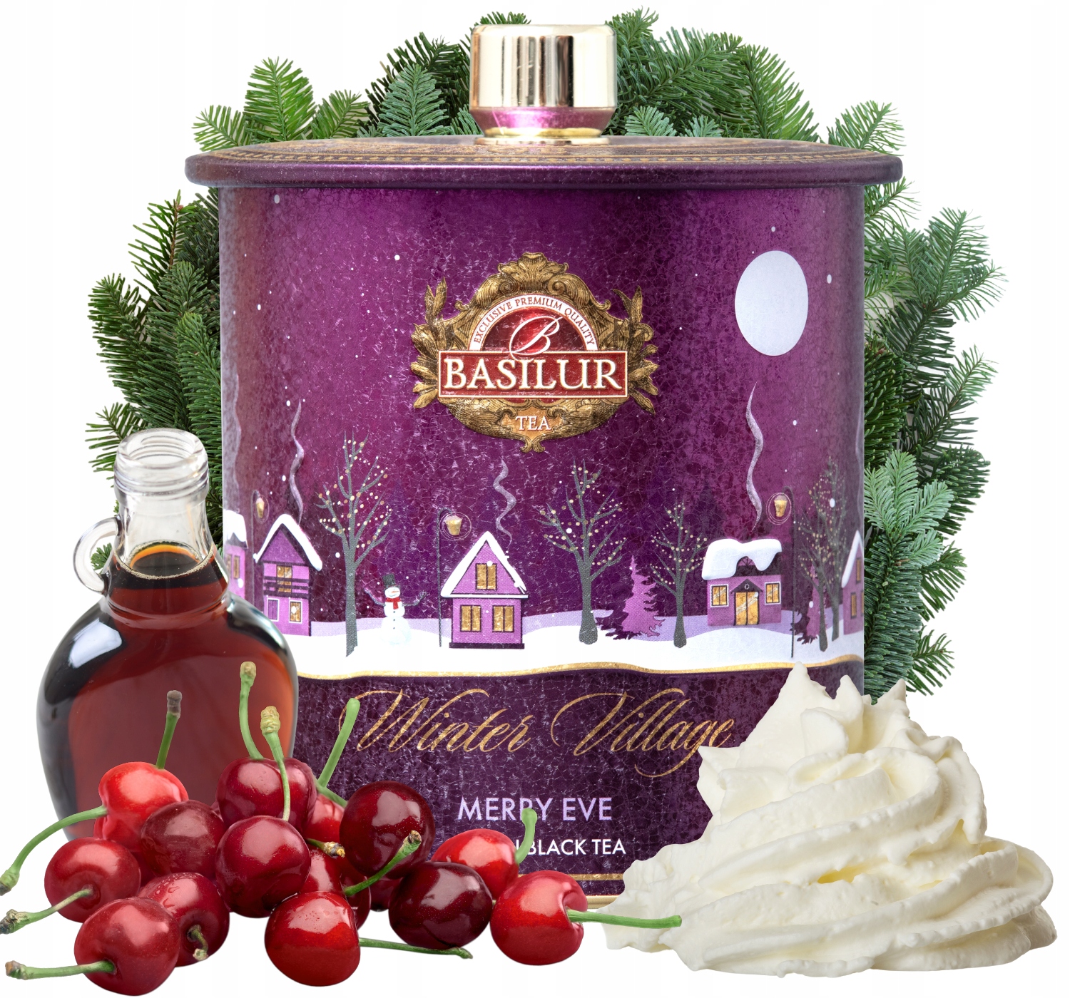 Levně Basilur Merry Eve čaj Višeň Vánoční Javorový Sirup 100 g