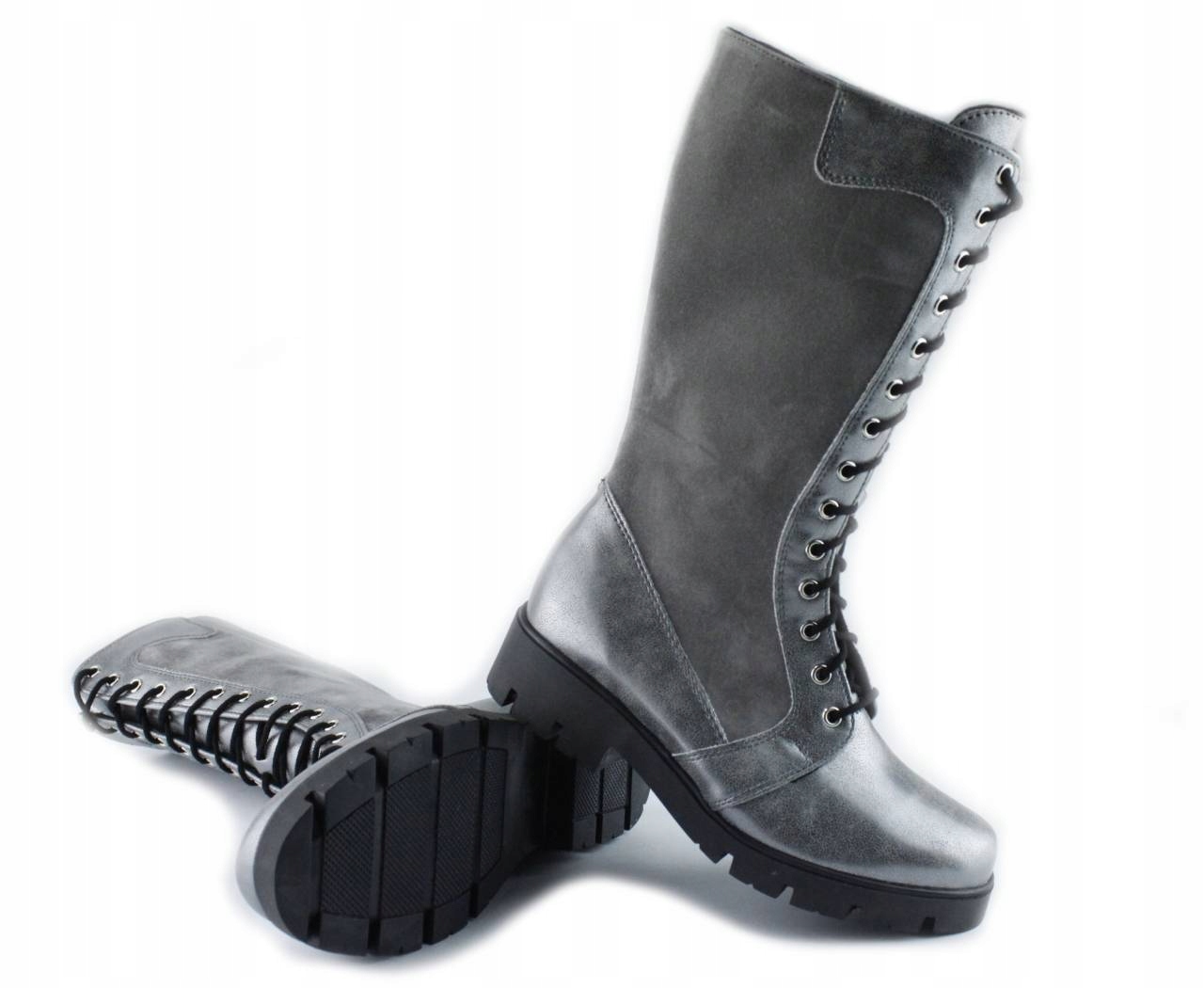 

Kornecki 6405 Wysokie Kozaki Dziewczęce R.31