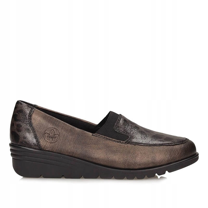 Pohodlné dámské polobotky na klínku Rieker L5351-90