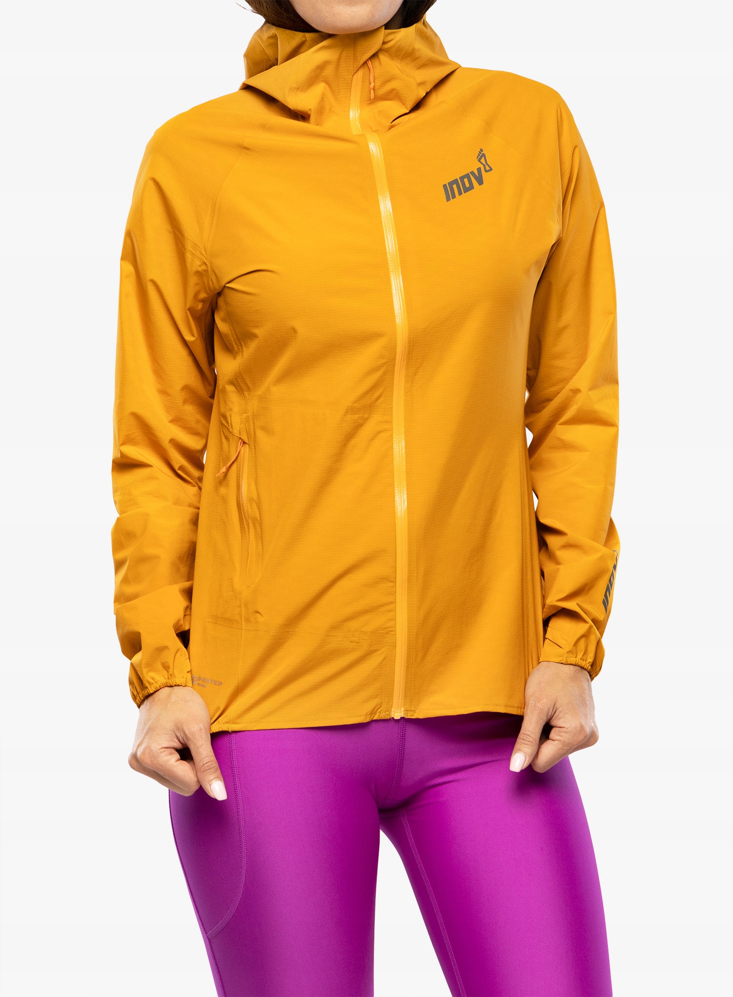 Kurtka biegowa damska Inov-8 Stormshell Fz V2 nectar 34 (xs)