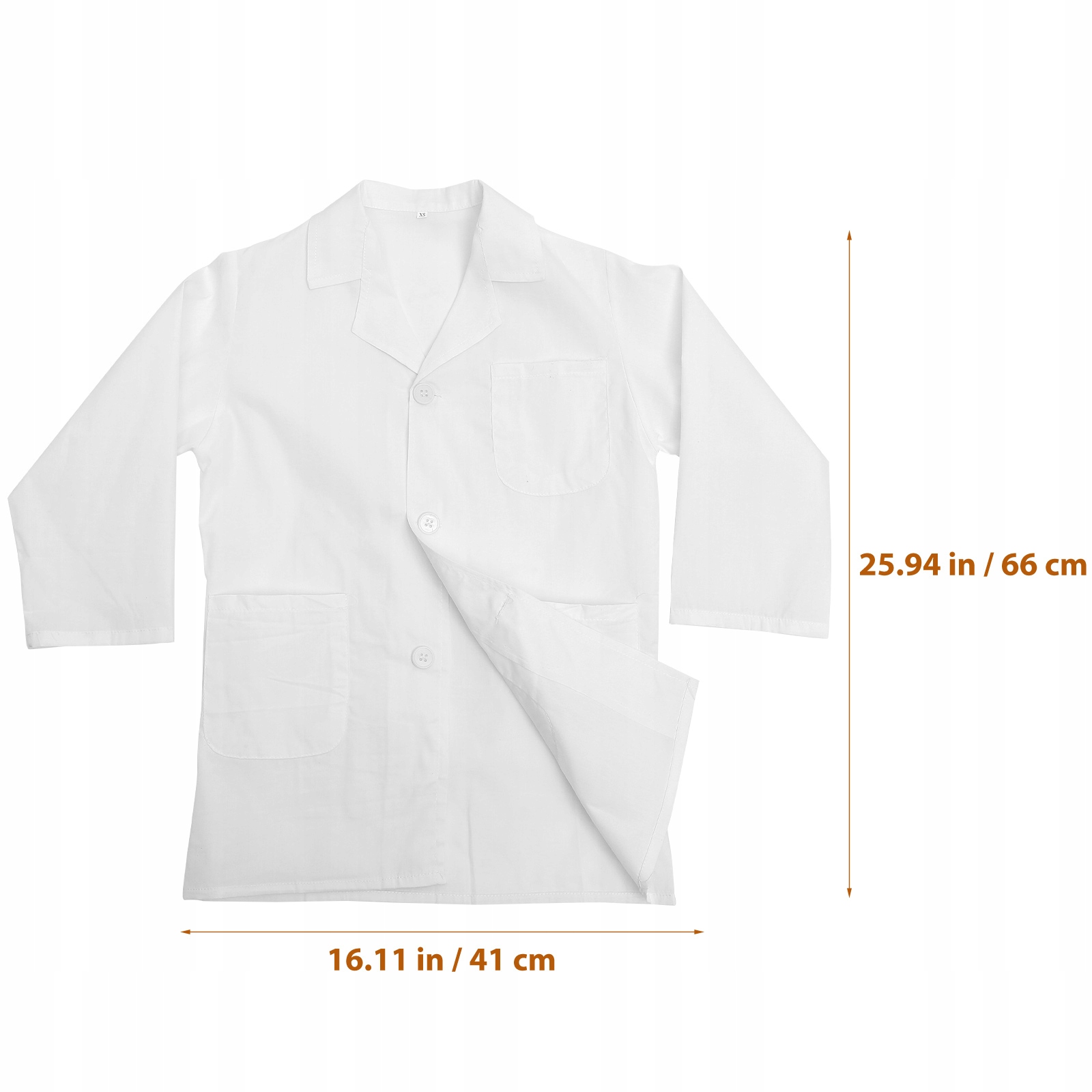 Kurtka lab dla dzieci - biały strój naukowca Materiał dominujący inny