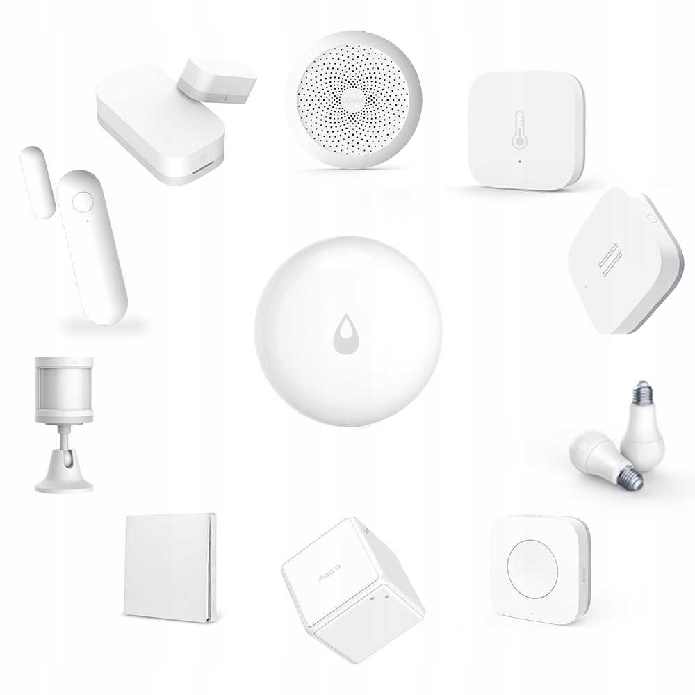 AQARA BEZPRZEWODOWY CZUJNIK ZALANIA WYCIEKU WODY WERSJA EU ZIGBEE MATTER Marka Aqara