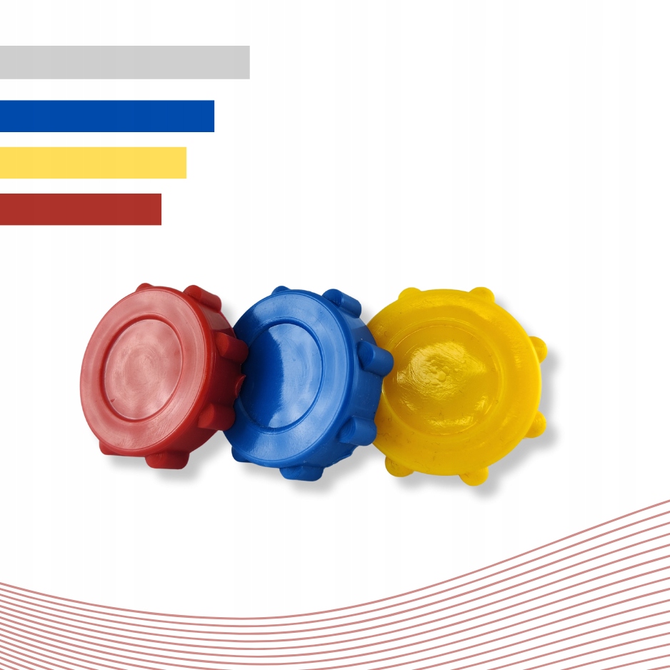 POKRĘTŁO GWIAZDOWE ŻÓŁTE Z NAKRĘTKĄ M8 Rodzaj nakrętka