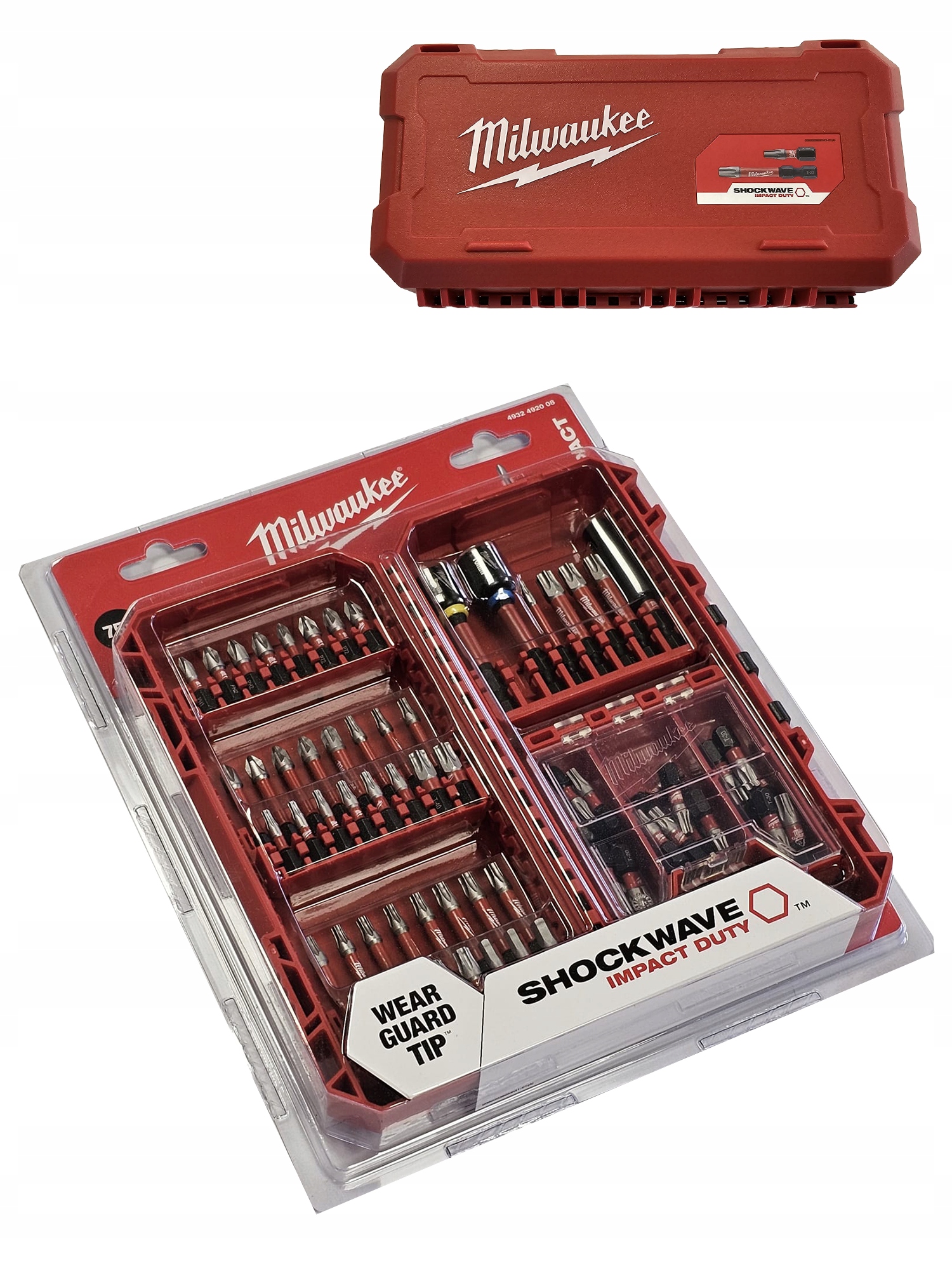 Sada rázových bitů a nástavců do šroubováku Milwaukee 4932492008, 75 kusů