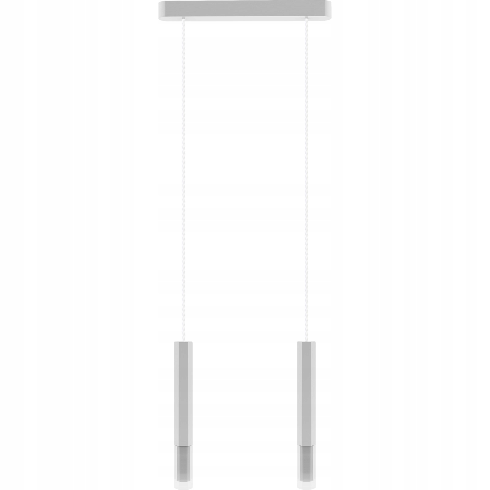 Bílá Závěsná Lampa Dvojitá Dřevěná Led Lampa