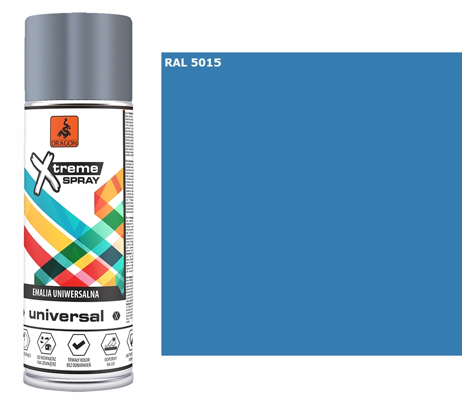 

Emalia Uniwers Spray 400ml Błękitny 5015