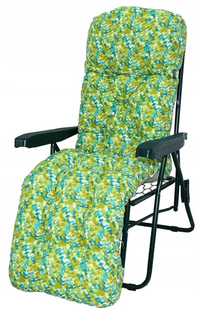 Włoski LEŻAK OGRODOWY Z PODUSZKĄ PODUCHĄ mocny