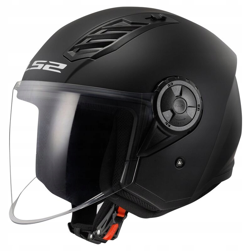 OF616 KASK OTWARTY JET LS2 AIRFLOW II MATT BLACK CZARNY MATT M